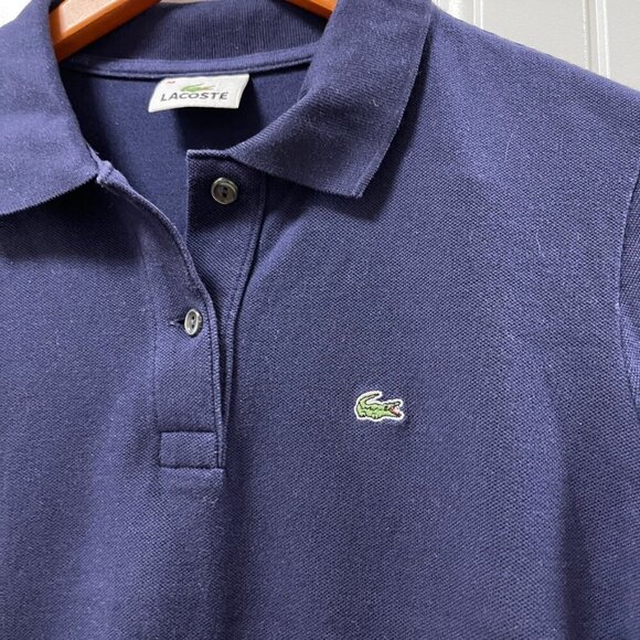 Lacoste Piqué Polo T-Shirt Blue - Picture 6 of 12